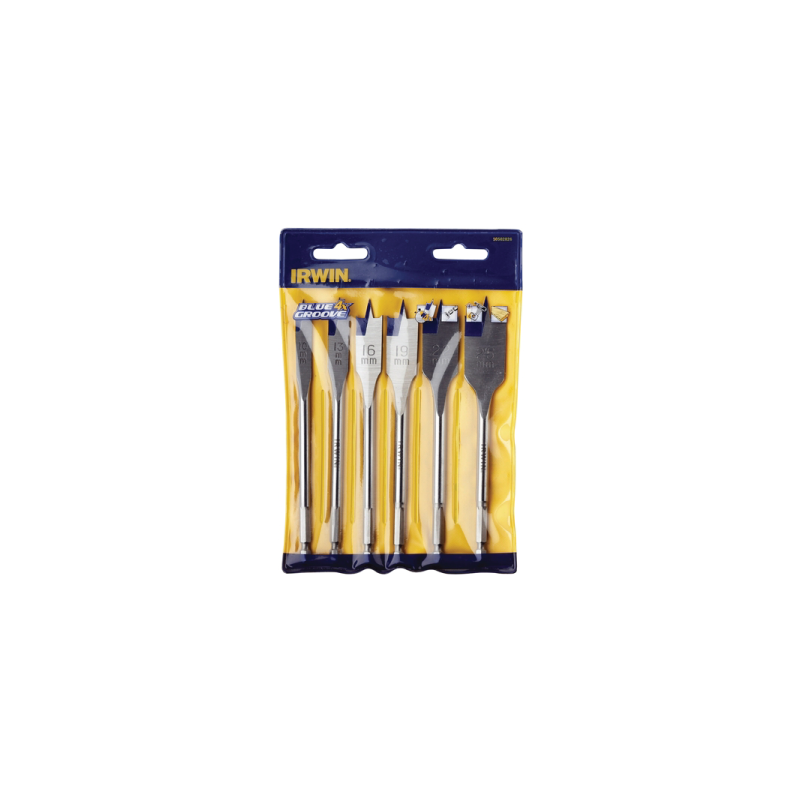 IRWIN BLUE GROOVE 4x Flat Bits Set IRWIN BLUE GROOVE 4x Flat Bits Set