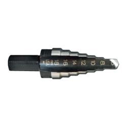 IRWIN Stepped Conical Bit 3M with 7 Holes (6 mm - 18 mm), increase every 2 mm