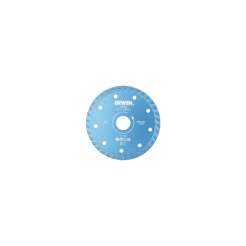 Disco diamantado TURBO 230x22,2mm IRWIN Disco diamantado TURBO 230x22,2mm IRWIN