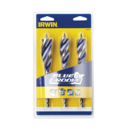 IRWIN 3 Bits Set BLUE GROOVE 6x 20 mm/22 mm/25 mm
