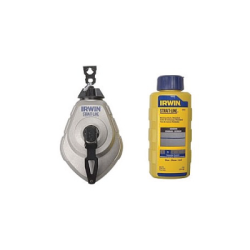Giz de Linha de Alumínio Clássico IRWIN 30 m / 100 pés + Giz Azul 113 g