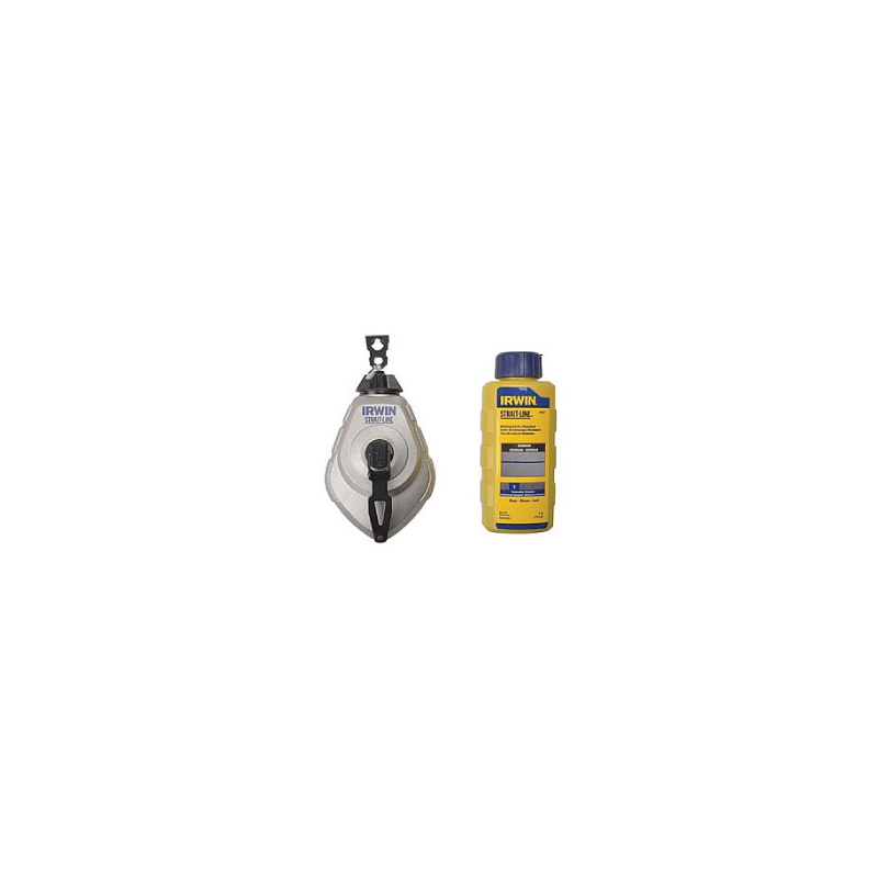 Tiralíneas de Aluminio Clásico IRWIN 30 m / 100 pies + Tiza Azul 113 g Tiralíneas de Aluminio Clásico IRWIN 30 m / 100 pies + Tiza Azul 113 g