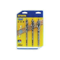 IRWIN BLUE GROOVE POWER Wood Bit Set 3pcs.