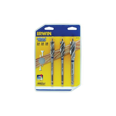 IRWIN BLUE GROOVE POWER Wood Bit Set 3pcs.