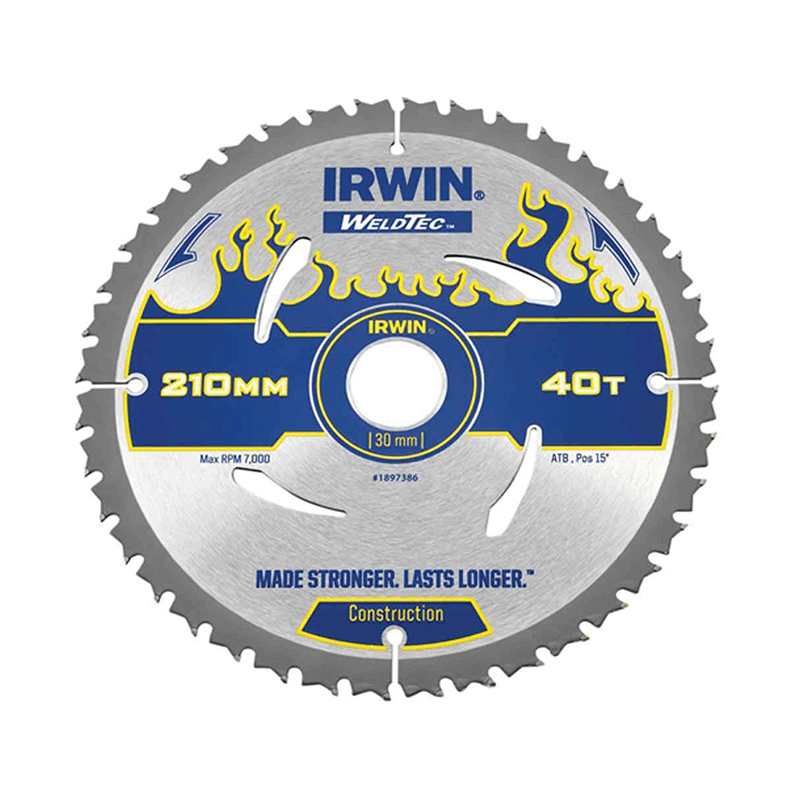 Folha Circular para Serras WELDTEC IRWIN Ø210 mmx24T Folha Circular para Serras WELDTEC IRWIN Ø210 mmx24T