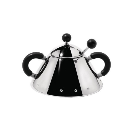 Açucareiro com Colher Preto - 9097