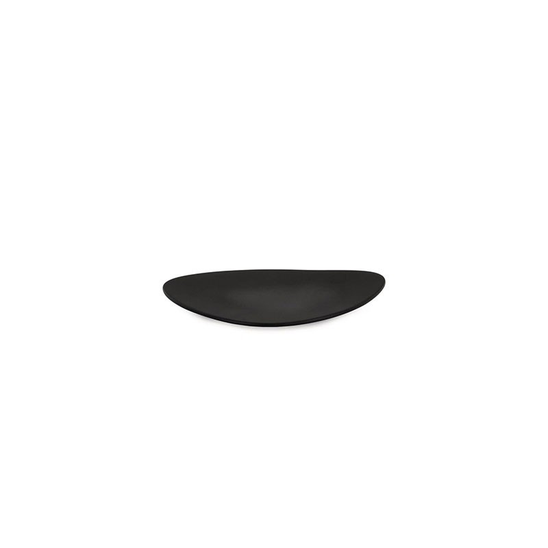 Set of 6 Black Small Saucers - Colombina Collection