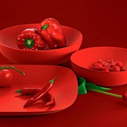 Bowl ø25cm Red - Double