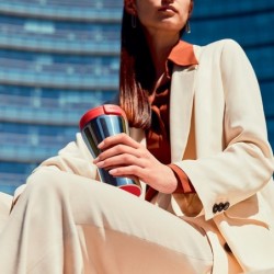 Copo Térmico 400ml Vermelho - Caffa