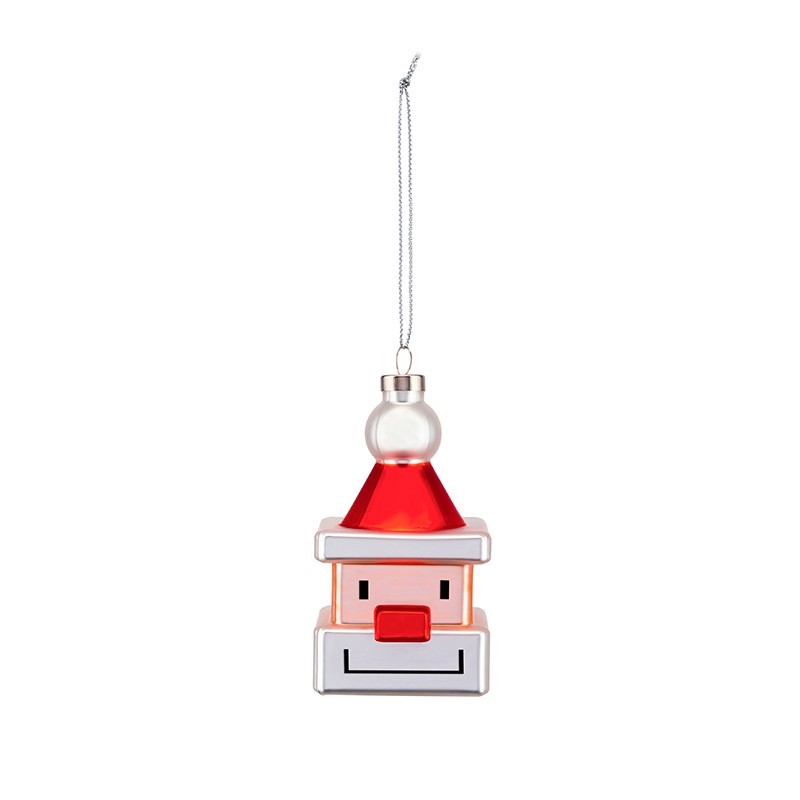 Christmas Ornament Santa Cube - Le Palle Quadrate Christmas Ornament Santa Cube - Le Palle Quadrate