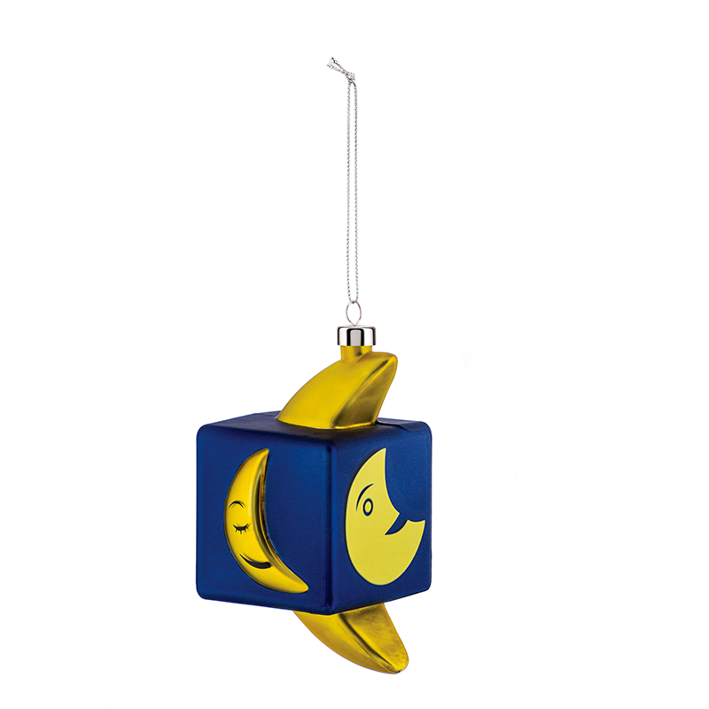 Ornamento de Natal Lua Cubo - Le Palle Quadrate