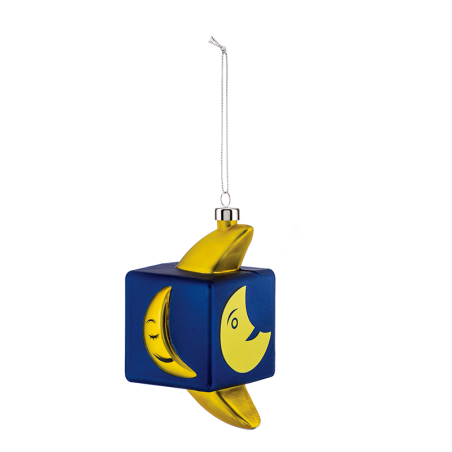 Ornamento de Natal Lua Cubo - Le Palle Quadrate