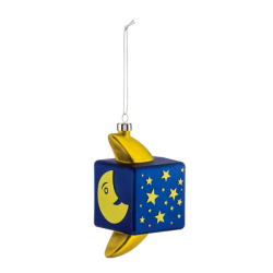 Ornamento de Natal Lua Cubo - Le Palle Quadrate