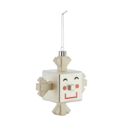 Ornamento de Natal Floco de Neve Cubo - Le Palle Quadrate