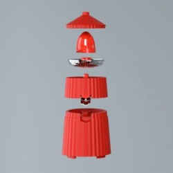 Electric Squeezer Red - Plissé