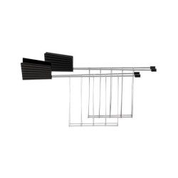 Set 2 Toaster Racks Black - Plissé