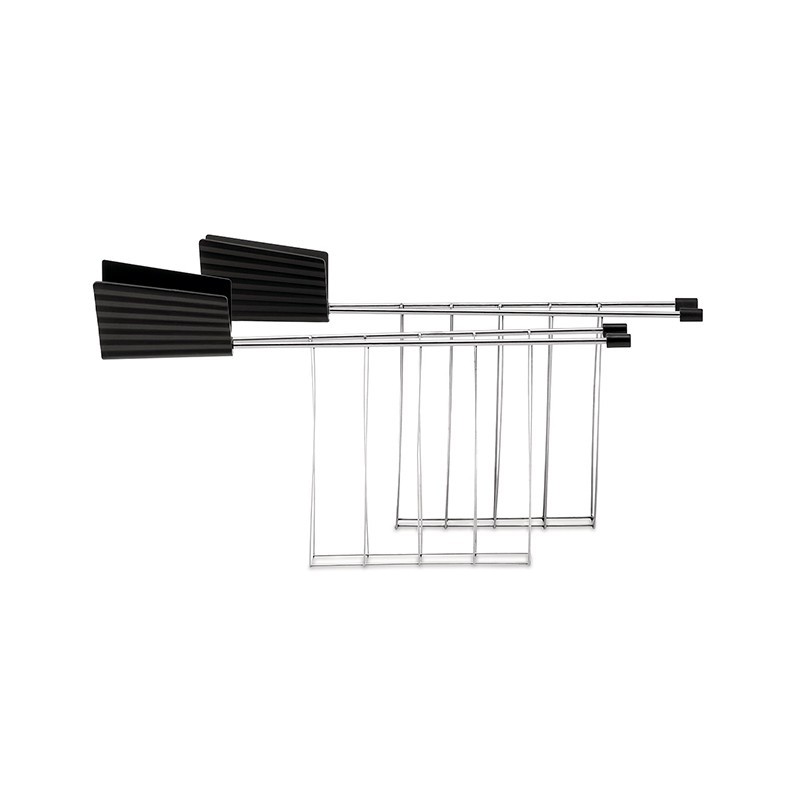 Set 2 Toaster Racks Black - Plissé