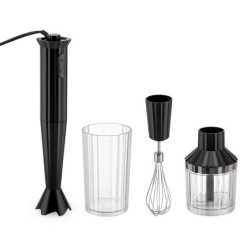 Hand Blender with Accessories Black - Plissé
