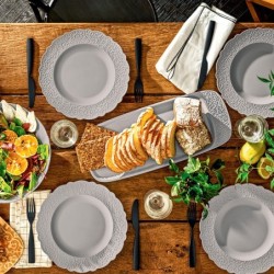 Cutlery Set 16 Pieces Black - Dressed en Plein Air