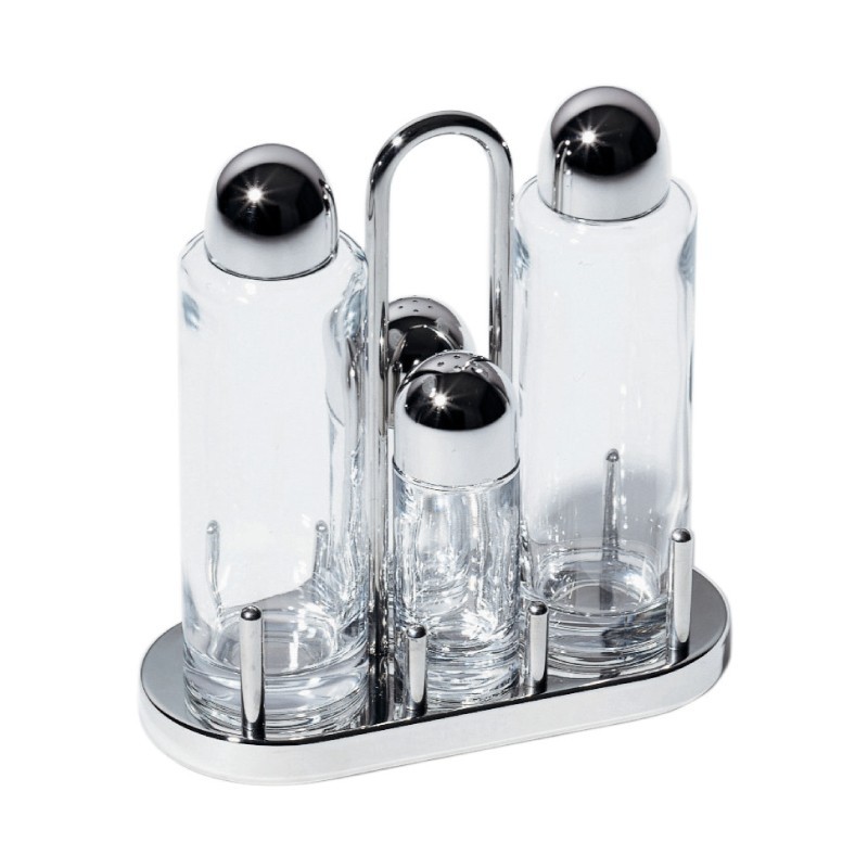 Condiment Set - Oil, Vinegar, Salt And Pepper