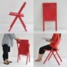 Folding and Stackable Chair Red – Piana