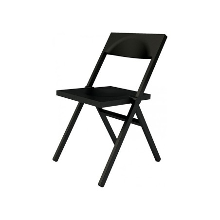 Folding and Stackable Chair Black – Piana