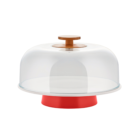 Prato para Bolo com Campânula Vermelho - Mattina