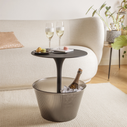 Bottles Container Side Table Black - Pick Up