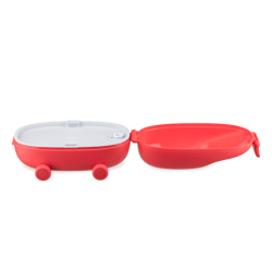 Caixa para Snacks com 2 Compartimentos Vermelho - Food a Porter