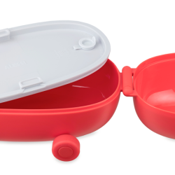 Caixa para Snacks com 2 Compartimentos Vermelho - Food a Porter