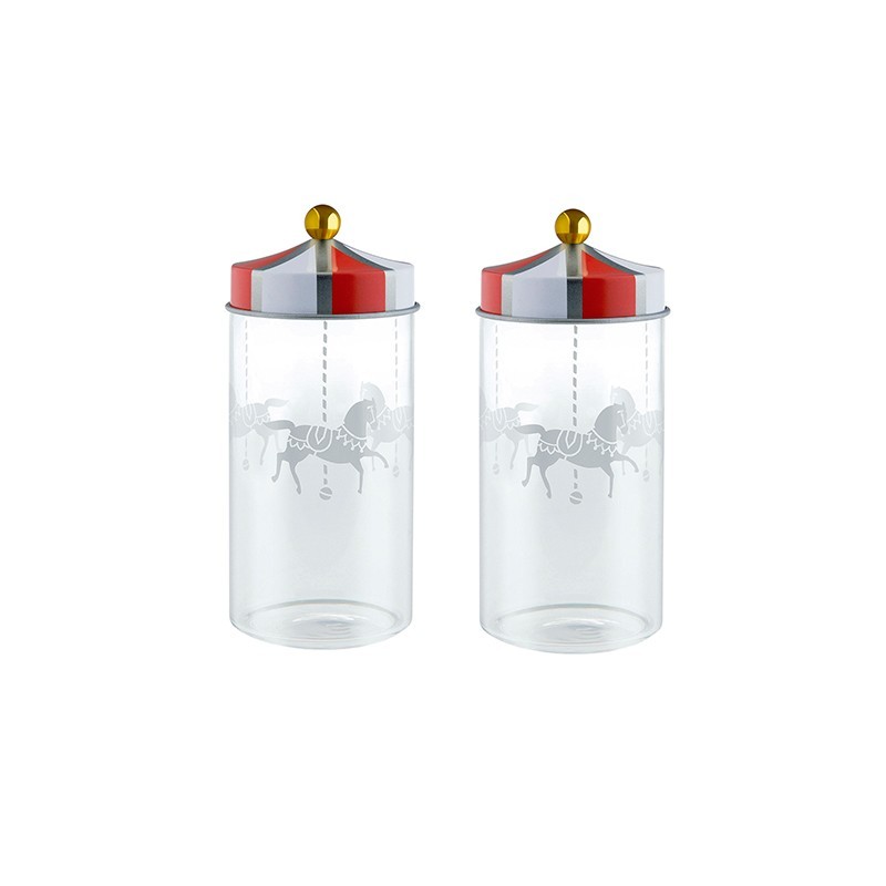 Set of 2 Spice Jars - Circus