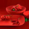 Rectangular Tray Red - Moiré