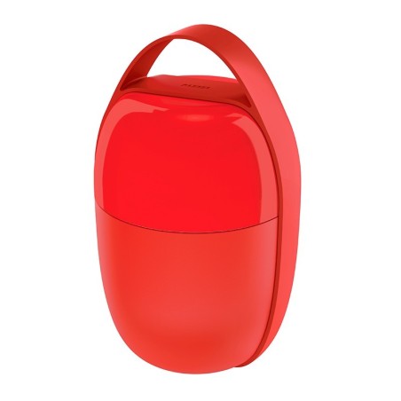 Two-Compartment Lunch Pot Red - Food à Porter