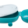 Caixa para Snacks com 2 Compartimentos Azul Claro - Food a Porter