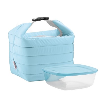 Thermal Bag and Airtight Container S Set Matt Blue - Handy