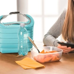 Thermal Bag and Airtight Container S Set Matt Blue - Handy