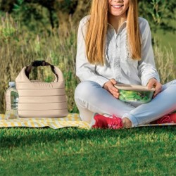 Thermal Bag and Airtight Container S Set Clay - Handy