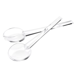 Cubiertos para Ensalada Transparente 20cm - Happy Hour