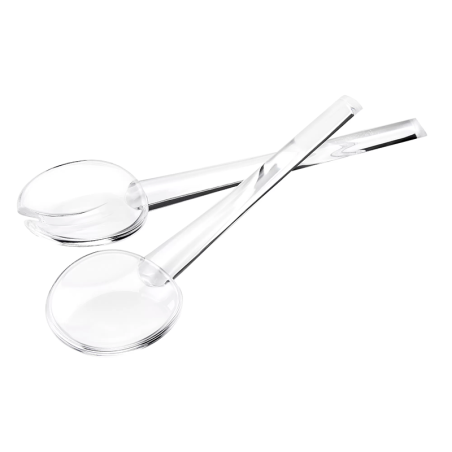 Cubiertos para Ensalada Transparente 20cm - Happy Hour