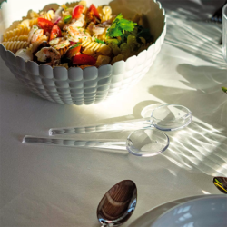 Cubiertos Ensalada 28cm Transparente - Happy Hour