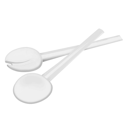 Cubiertos Ensalada 28cm Blanco - Happy Hour