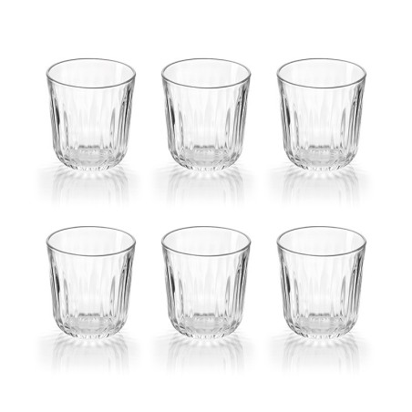CONJ. 6 COPOS DE VIDRO GOCCE TRANSPARENT