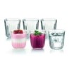 CONJ. 6 COPOS DE VIDRO GOCCE TRANSPARENT