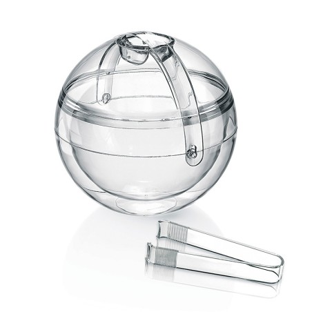 Ice Bucket with Tongs Clear - Stella