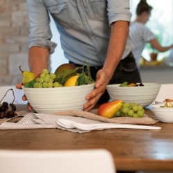 Cubiertos de Ensalada Taupe - Tierra