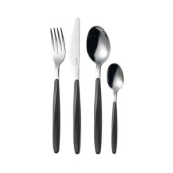 Faqueiro com 24 Peças Preto - My Fusion