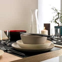 24-Piece Cutlery Set Black - My Fusion