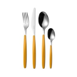 Faqueiro com 24 Peças Amarelo - My Fusion