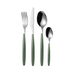 Faqueiro com 24 Peças Verde - My Fusion