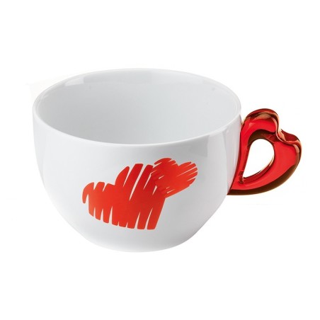 Taza para Desayuno Rojo - Love